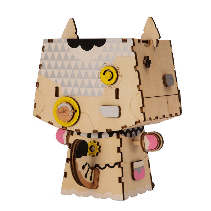 Robotime Cute Flower Pot - 3D Wooden Puzzle - Building Kits Toy Kitty